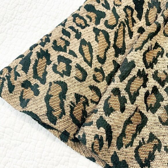 Free People Size 2 Black Gold Women's Chenille Cheetah Skirt NEW! - Picture 7 of 7